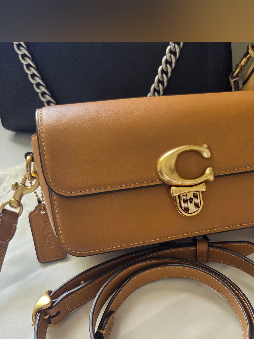 ✨️Coach Studio Baguette Bag In Light Camel - Picture 2 of 12